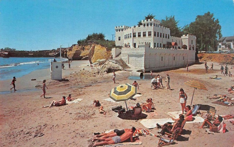 The Castle SEABRIGHT BEACH Santa Cruz, CA Monterey Bay c1950s Vintage Postcard