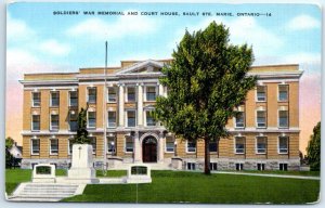 M-52126 Soldiers' War Memorial and Court House Sault Ste Marie Canada