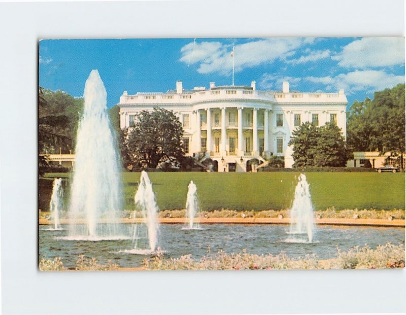 Postcard White House Looking South Washington DC USA