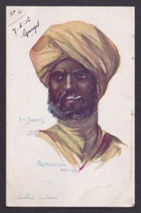 FRANCE, Propaganda postcard, Emile Dupuis, Indian soldier, WWI