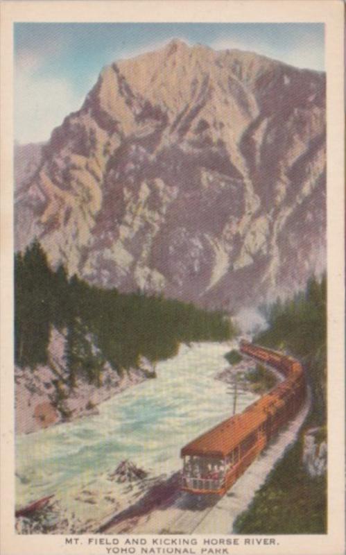 Canada Train At Mount Field and Kicking Horse River Yoho National Park