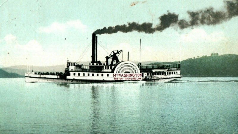 C.1900-07 Mt. Washington on Lake Winnipesaukee, N. H. Postcard P172