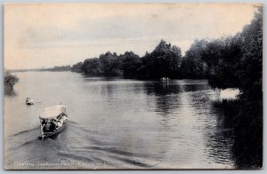 Vtg Chicago Illinois IL Boating Jackson Park 1900s View Old Rotograph Postcard