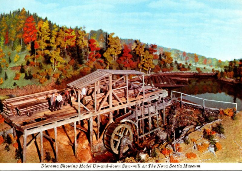 Canada Halifax Nova Scotia Museum Model Of Up and Down Sawmill