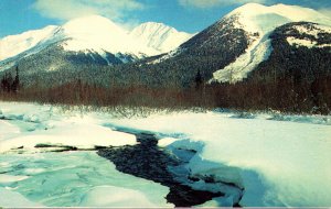 Alaska The 49th State Beautiful Mountain Range Covered In Snow