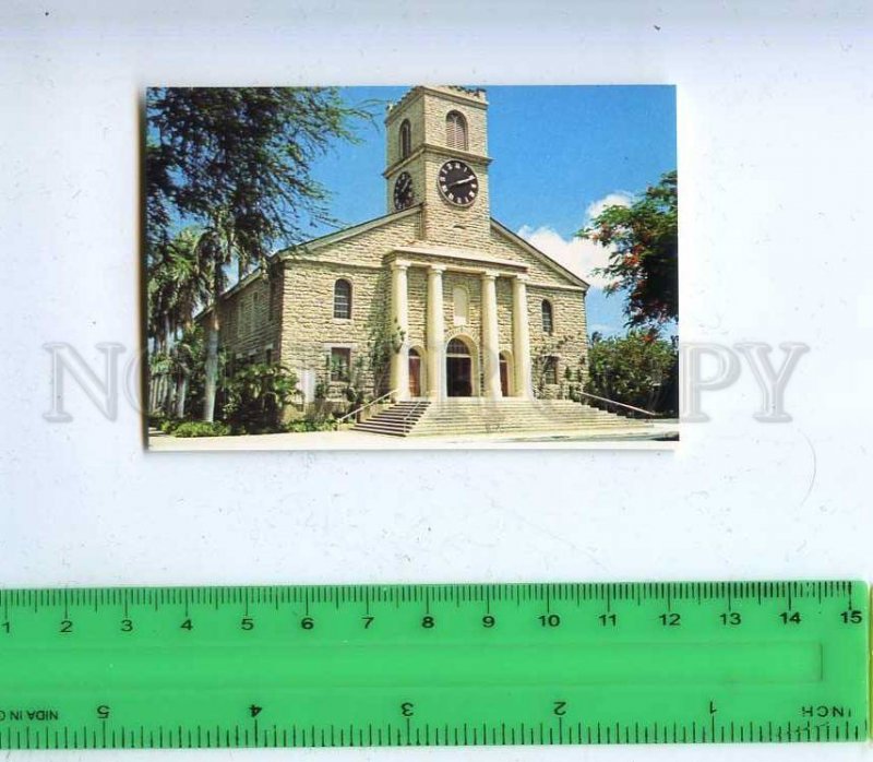 206205 ALOHA from HAWAII Kawaiahao Church old miniature card