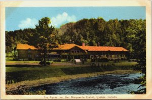 Canada The Alpine Inn Ste Marguerite Station Quebec Vintage Postcard C125