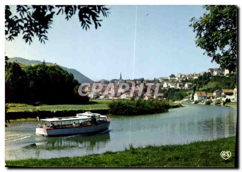 Postcard Modern Franche Comte Picturesque The Saut du Doubs Frontiere Franco ...