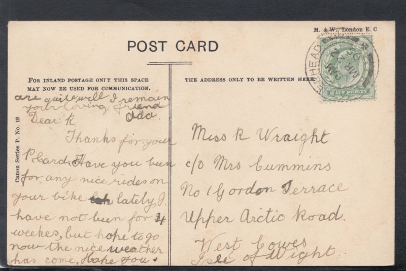 Surrey Postcard - The River From Leatherhead Bridge  HM277