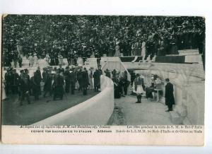 247350 GREECE Athenes olympiad italian kings in stadium OLD PC
