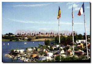 Postcard Old Pareloup Lake Aveyron Campsite Le Reve du Pecheur Our Lady of Aures