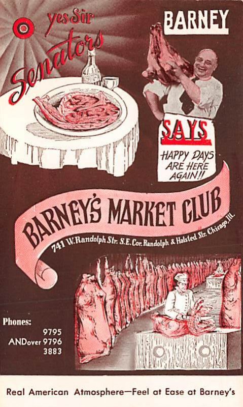 Barney's market club Advertising Unused 