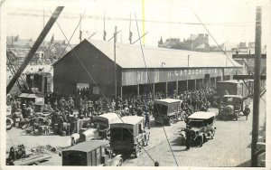 Postcard RPPC C-1918 France military deck soldiers Transportation P24-325