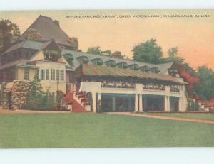 1940's PARK RESTAURANT AT QUEEN VICTORIA PARK Niagara Falls Ontario ON c0065