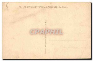 Postcard Abbey Saint Paul de Wisques Le Cloitre