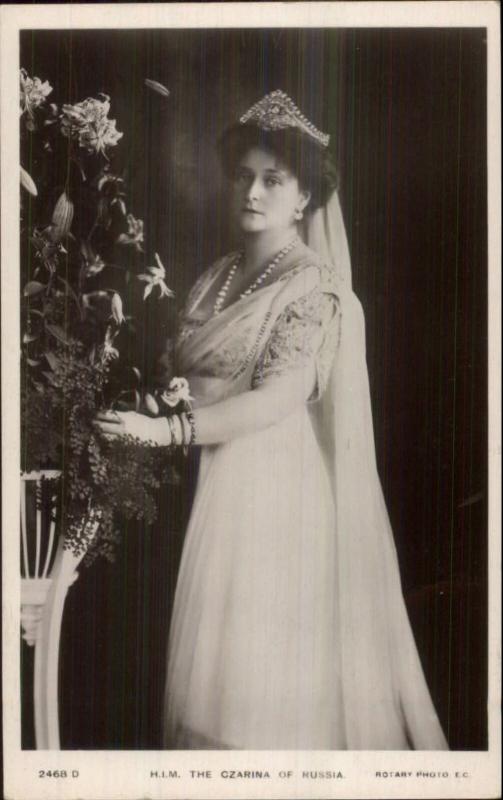 Russia Queen Czarina of Russia c1910 Rotary Real Photo Postcard