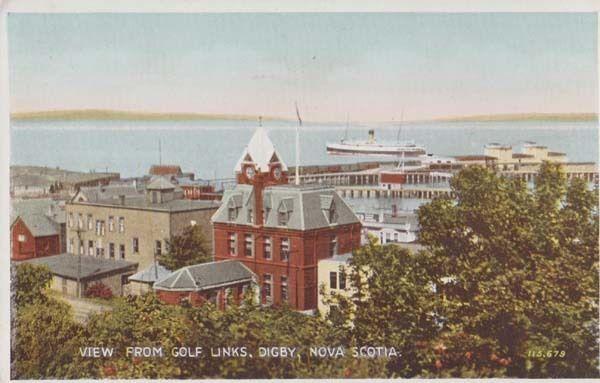 Nova Scotia Golf Links Golfer Canada Canadian Rare Aerial Postcard