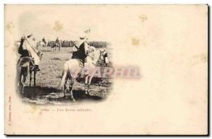 Old Postcard Army Oran A military review