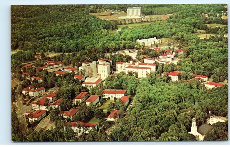 Aerial View Emory University Campus Georgia Veterans Hospital Postcard D25