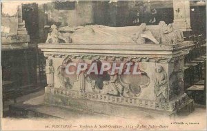 Old Postcard Pontoise Tomb of Saint Gauthier Notre Dame Church