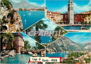Postcard Modern Riva lago di garda