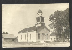 RPPC FLOYD IOWA METHODIST EPISCOPAL CHURCH VINTAGE REAL PHOTO POSTCARD