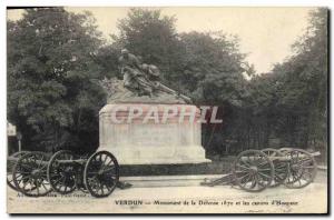 Old Postcard Militaria War 1870 Verdun Monument of Defense in 1870 and d & # ...