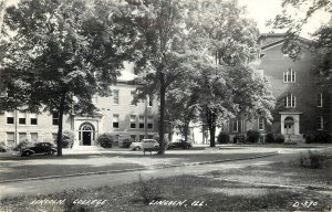 RPPC Postcard Lincoln College  Logan County IL  D370