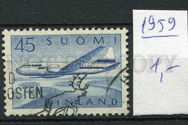 266200 FINLAND 1959 year used stamp PLANE