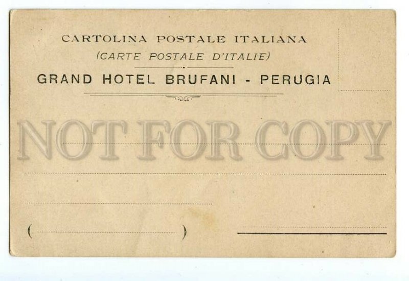 496949 Italy Perugia Grand Hotel Brufani New Dining Room Vintage postcard