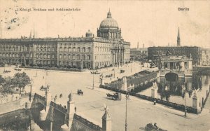 Germany Berlin Königliches Schloss und Schlossbrücke Vintage Postcard 07.98