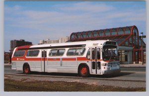 OC Transpo Bus 7557, Hurdman Station, Ottawa, Ontario, Vintage Chrome Postcard