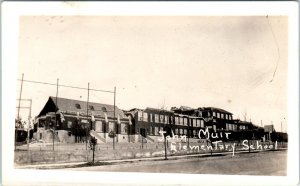 RPPC LONG BEACH, CA California ~ John Muir ELEMENTARY SCHOOL 1933 Quake Postcard