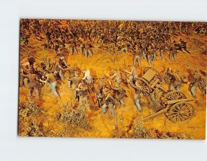 Postcard Cyclorama painting of the Battle of Atlanta, Georgia