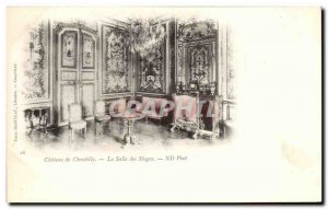 Old Postcard Chateau De Chantilly The Monkey Room