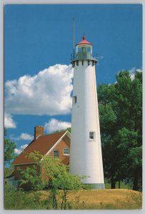 Lighthouse~Tawas Point St Park MI~Tawas Point Light~Great Lakes~Continental PC