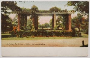 Gettysburg PA Rostrum Soldiers National Cemetery 1907 Civil War Postcard R24