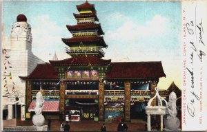 Japanese Cafe Dreamland Coney Island New York Vintage Postcard C082