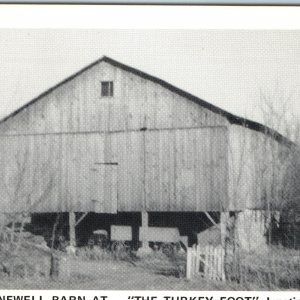 c1950s Cedar Falls, IA James Newell Barn The Turkey Foot Junction 1859 PC A206