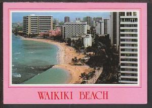 Waikiki Beach Honolulu HI Postcard BIN 