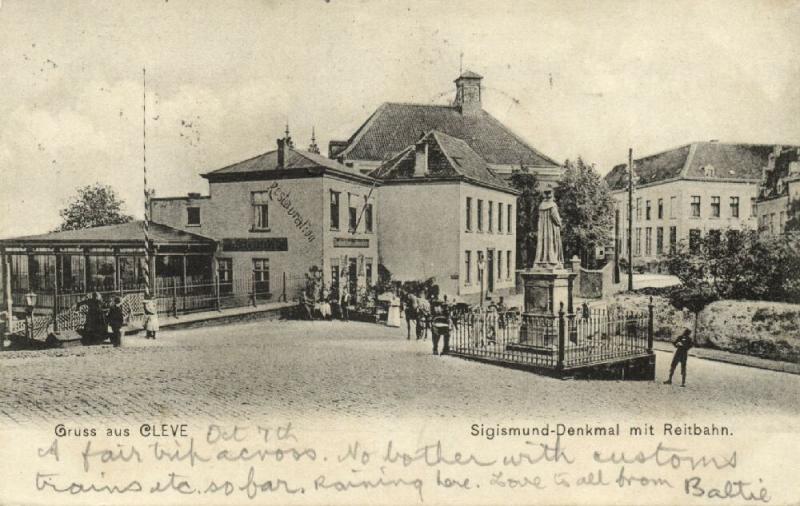 germany, CLEVE KLEVE, Jewish School & Synagogue, Sigismund Monument 1904 JUDAICA