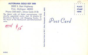 Autorama Gold Key Inn Motel With All Hotel Conveniences - Flint, Michigan MI