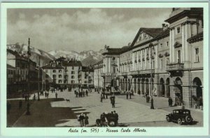 97334 - vintage postcard - AOSTA Citta' - Piazza Carlo Alberto-