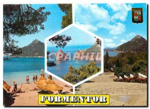 Postcard Modern Mallorca Formentor in Playa Colome Jardines