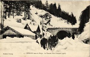 CPA BUSSANG sous la Neige-Le Tunnel-Coté Francais (184677)