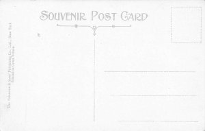 Utica NY Genesee Street Trolley Storefronts Postcard