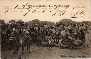 PC ED. FORTIER TAM-TAM DJENNENKE ETHNIC TYPES SENEGAL (a35612)