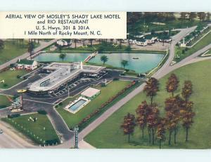 Unused Pre-1980 MOTEL SCENE Rocky Mount North Carolina NC G6880