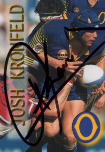 Josh Kronfeld Otago New Zealand Rugby Hand Signed Photo Card