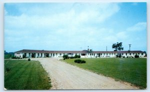 ST. JOHNS, Michigan MI ~ Roadside HUB MOTEL Clinton County ~ A.C. Fast  Postcard